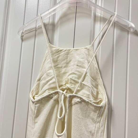 OAK + FORT Linen Blend Midi Dress Oatmeal – Size XS - Picture 14 of 16
